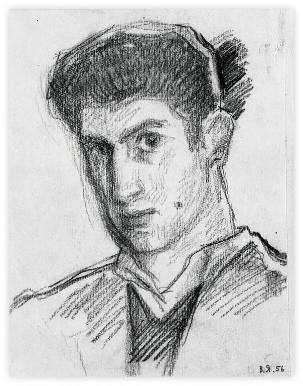 Catalogue raisonné, Vladimir Yankilevsky, Self-portrait, 1956