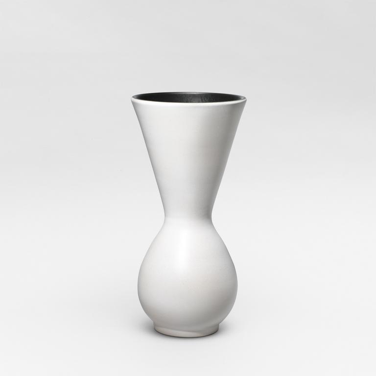 Catalogue raisonné, Pol Chambost, Vase (blanc noir). Modèle 855 — 1952