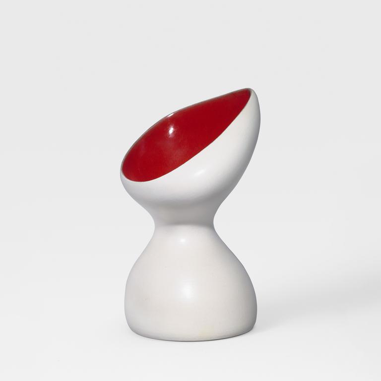 Catalogue raisonné, Pol Chambost, Vase (blanc rouge). Modèle 1089 — 1955
