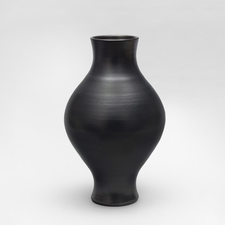 Catalogue raisonné, Pol Chambost, Vase balustre (noir argent). Modèle 854 — 1953