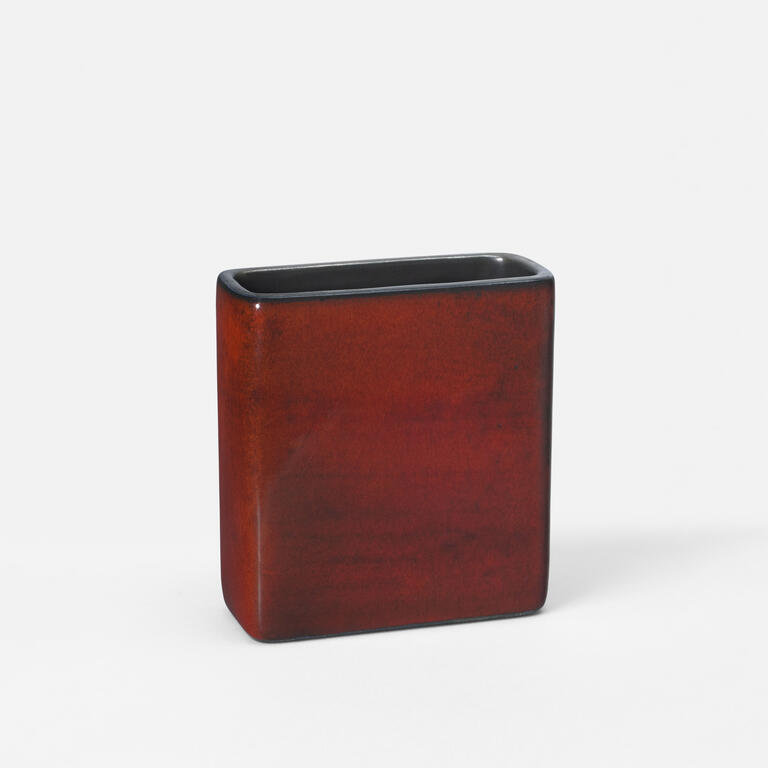 Catalogue raisonné, Pol Chambost, Vase brique (rouge). Modèle 2123 — 1959