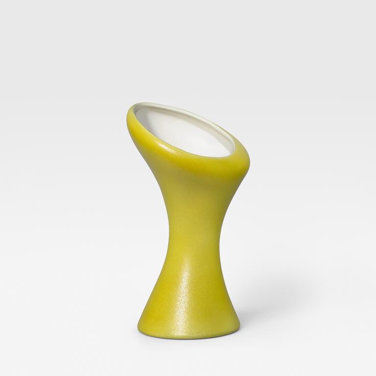 Catalogue raisonné, Pol Chambost, Vase oeil (jaune). Modèle 1088 — 1955