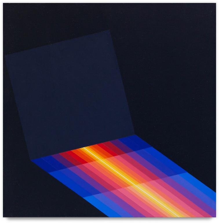 Horacio Garcia Rossi, Couleur électrique lumière (ombre positive d'un carré) - 2009