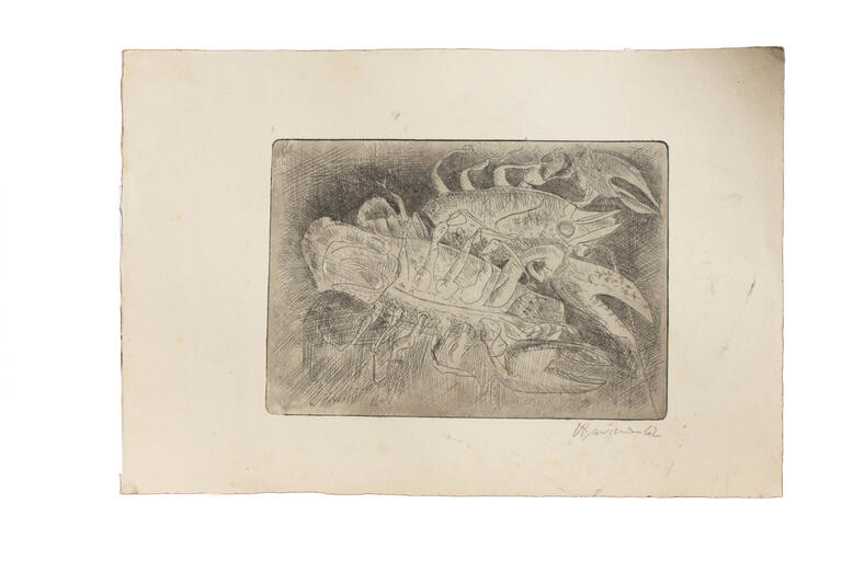 Catalogue raisonné, Henri Baviera, CRUSTACE — 1962