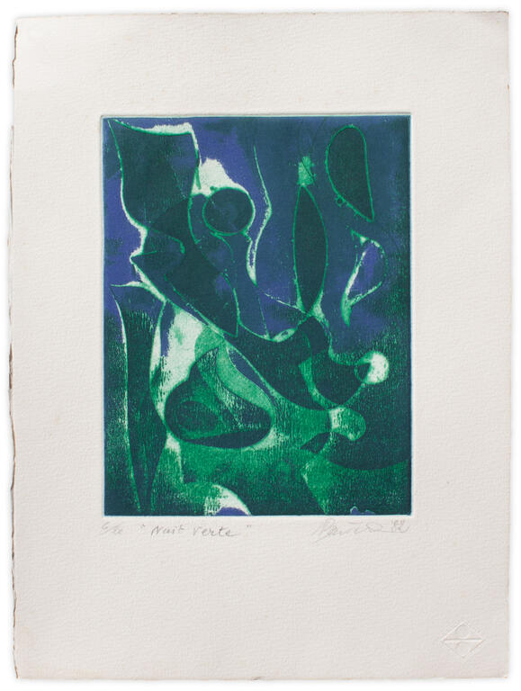 Catalogue raisonné, Henri Baviera, NUIT VERTE — 1982