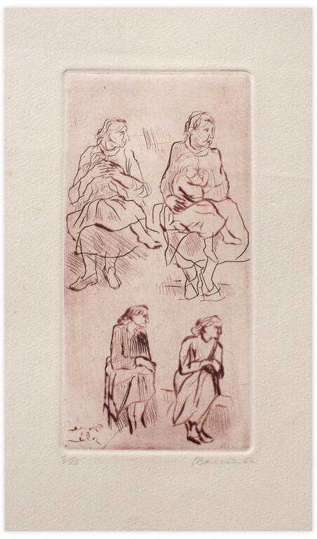 Catalogue raisonné, Henri Baviera, FEMMES ET ENFANTS — 1964