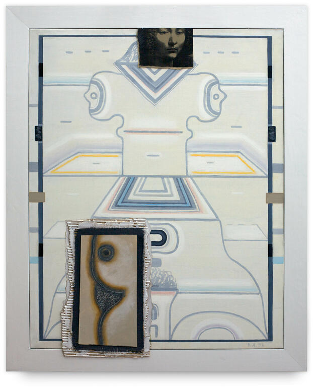 Catalogue raisonné, Vladimir Yankilevsky, Woman by the Sea. Dedicated to Leonardo da Vinci, 1998