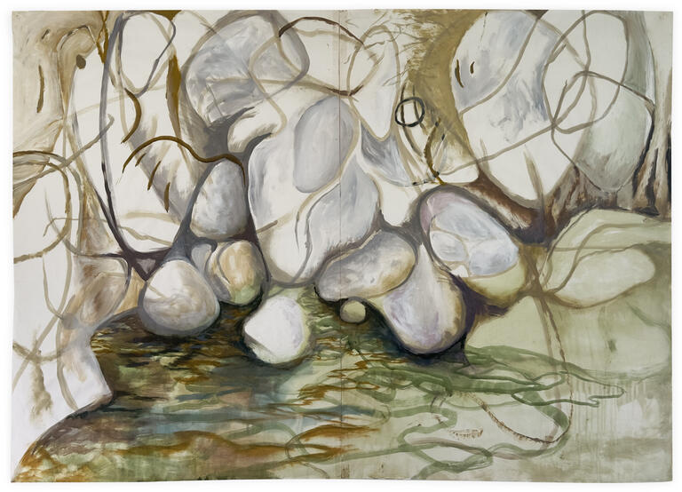 Catalogue raisonné, Daniel Boursin, 2F river rocks — circa 2005