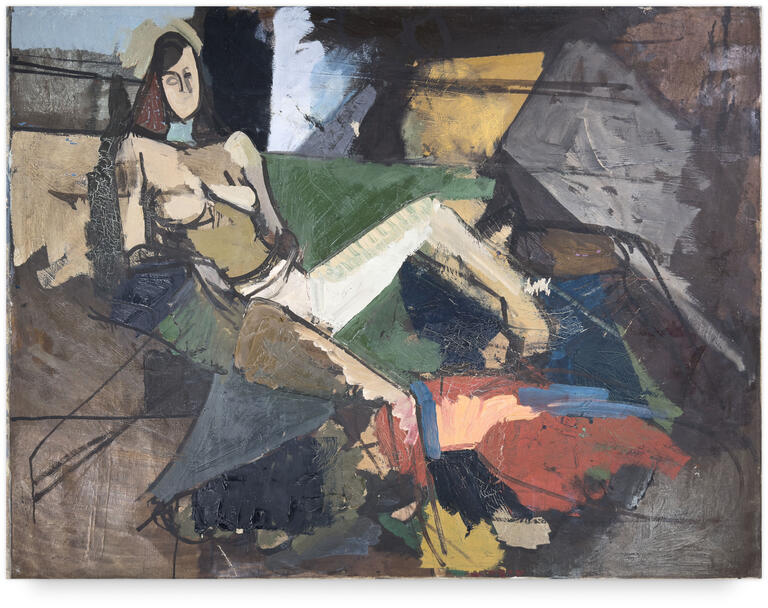 Catalogue raisonné, Michel Mousseau, Nu vert et rouge, circa 1962