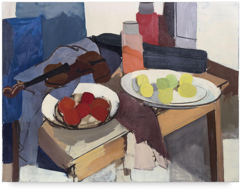 Catalogue raisonné, Michel Mousseau, Fruits et violon, circa 1966