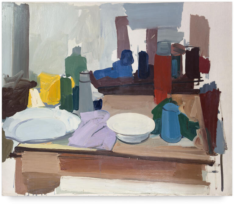 Catalogue raisonné, Michel Mousseau, Plat et assiette blanche, circa 1962