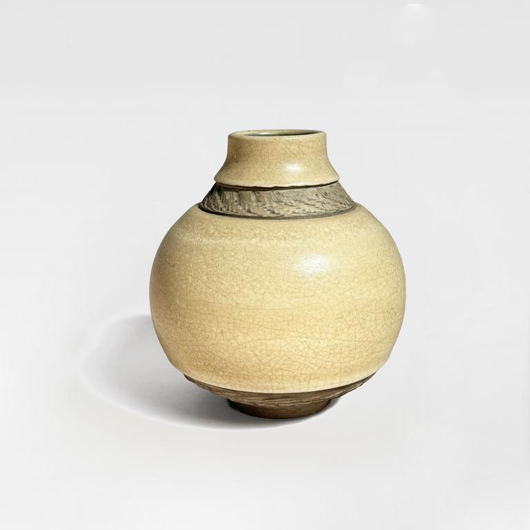 Catalogue raisonné, Pol Chambost, Vase boule à col resserré (crème) — 1936