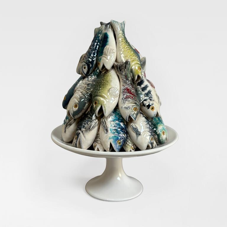 Catalogue raisonné, Pol Chambost, Pièce montée aux poissons — 1964