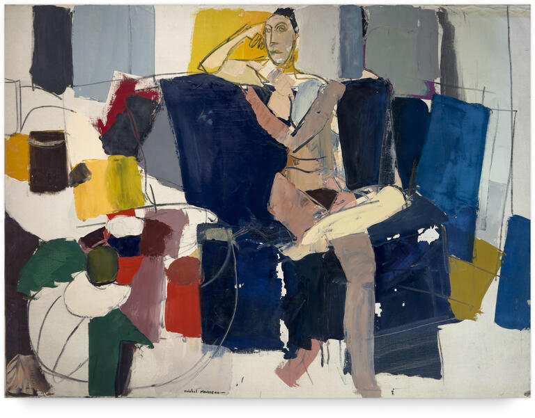 Catalogue raisonné, Michel Mousseau, Nu assis, circa 1965