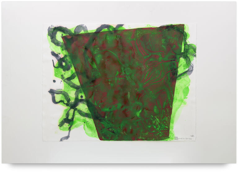 Catalogue raisonné, Patrick Baillet, Vase rouge, vert, 2014