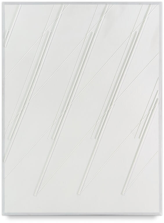 Catalogue raisonné, Henri Prosi, OBLIQUES SUR FOND BLANC — 1989