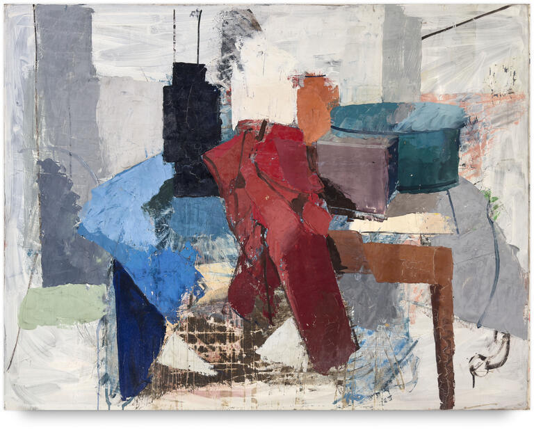 Catalogue raisonné, Michel Mousseau, Tissus, rouge, circa 1960