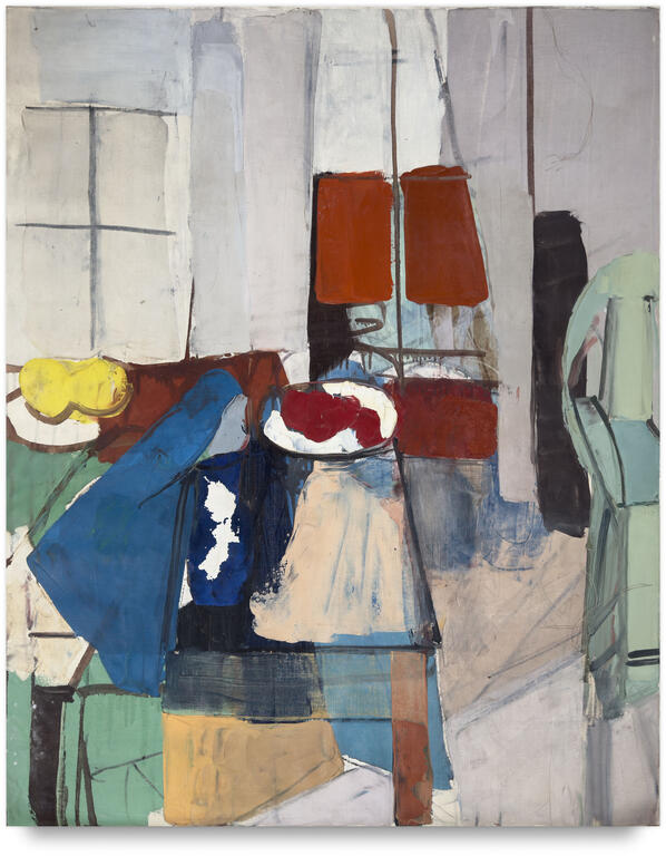 Catalogue raisonné, Michel Mousseau, Tissus, bleu, circa 1960