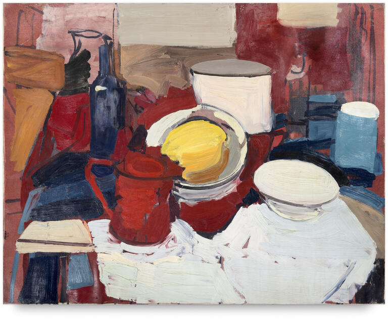 Catalogue raisonné, Michel Mousseau, Blanc et rouge, circa 1960