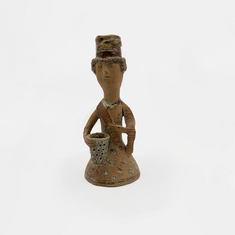 Catalogue raisonné, Jean & Jacqueline Lerat, Femme au haut chapeau cylindrique (bouquetière), 1963