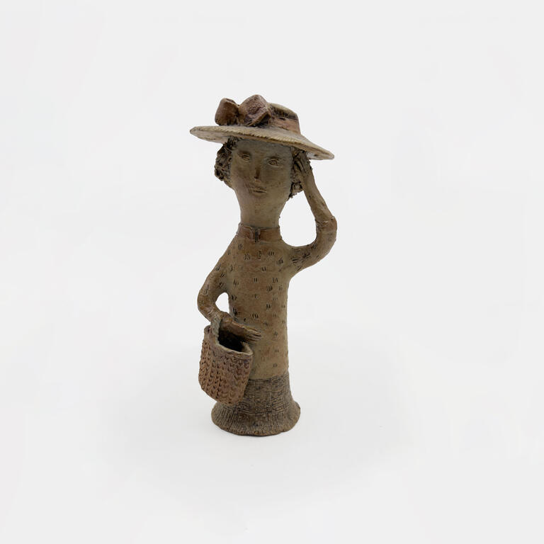 Catalogue raisonné, Jean & Jacqueline Lerat, Femme au chapeau avec un gros noeud (bouquetière), 1969