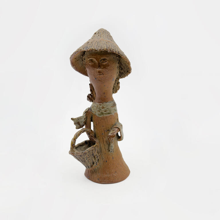 Catalogue raisonné, Jean & Jacqueline Lerat, Femme au chapeau chinois (bouquetière), 1970