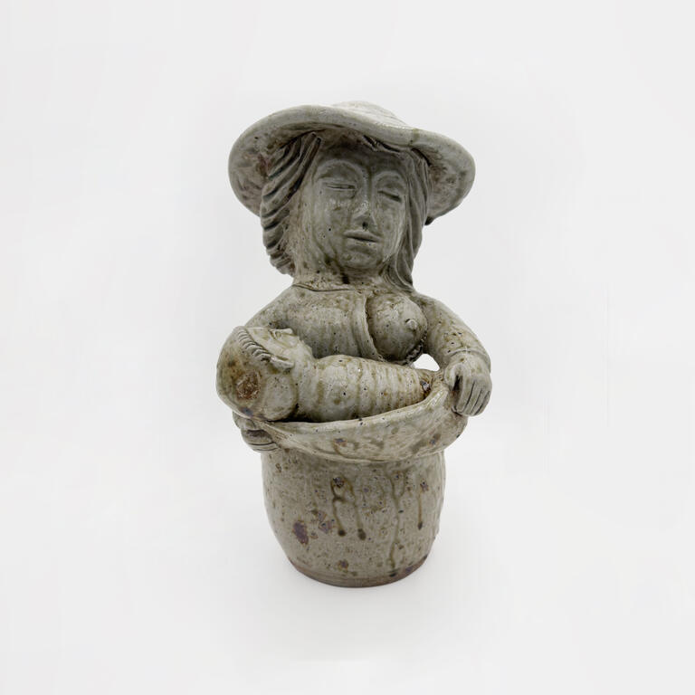 Catalogue raisonné, Jacqueline Lerat, Maternité au chapeau et seins nus, 1947