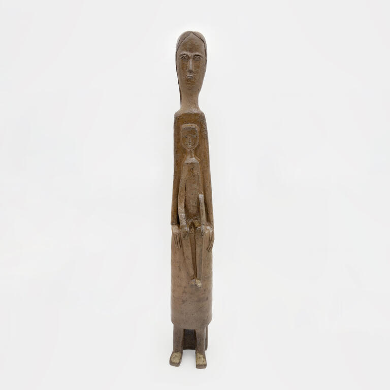 Catalogue raisonné, Jean Lerat, Vierge à l'enfant allongée, 1960