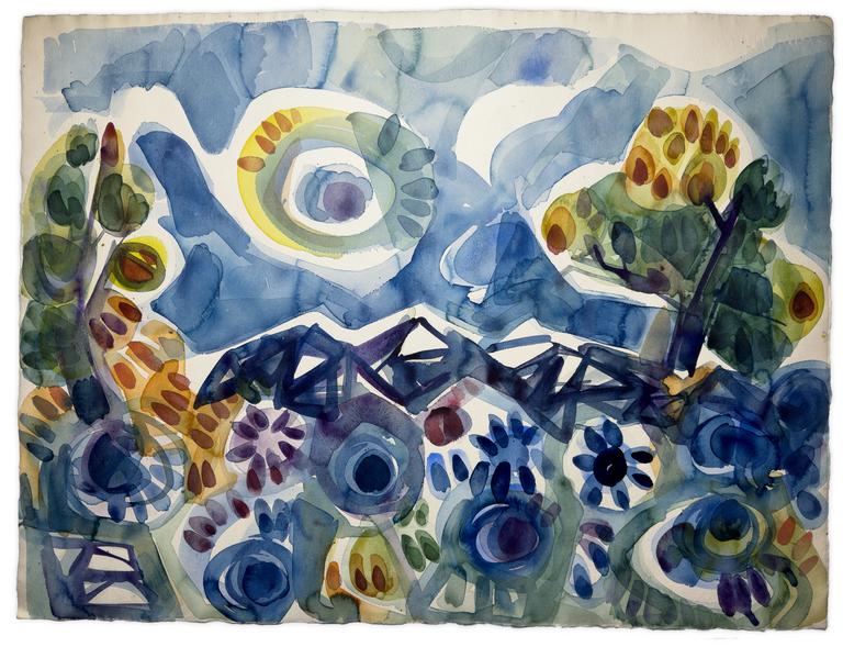 Catalogue raisonné, Adolphe Deville, Début de soirée en Provence, vers 1975