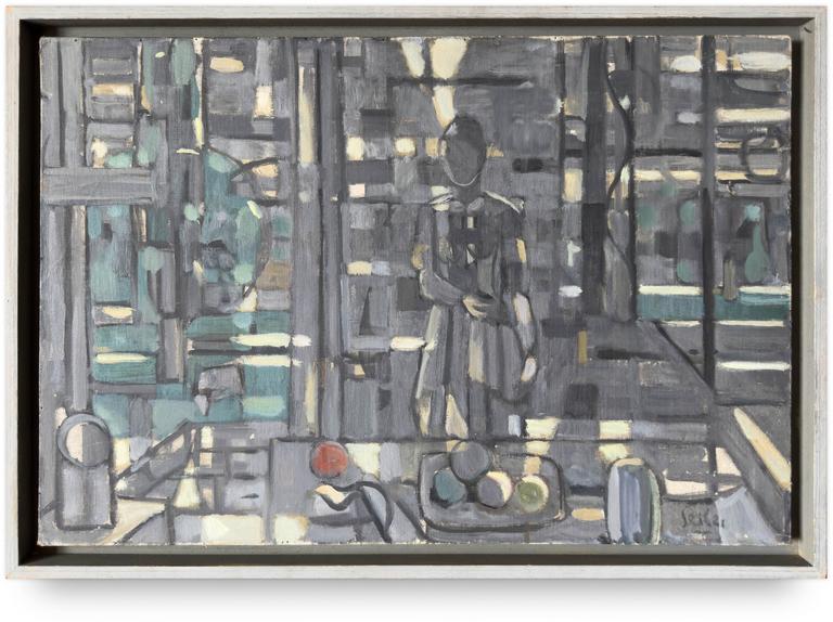 Catalogue raisonné, Hans Seiler, Intérieur gris, 1950