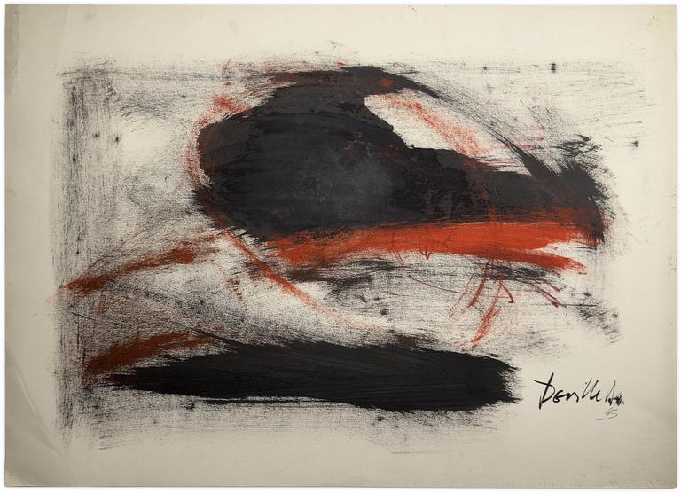 Catalogue raisonné, Adolphe Deville, Le rouge et le noir 2, 1963