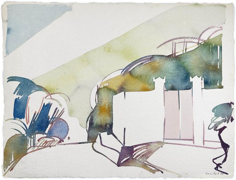 Catalogue raisonné, Adolphe Deville, Entrée du cimetière d’Auribrau