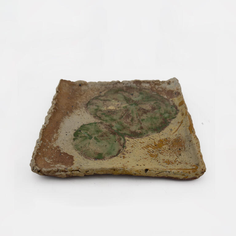 Catalogue raisonné, Jacqueline Lerat, La feuille de capucine (Plat), 1976