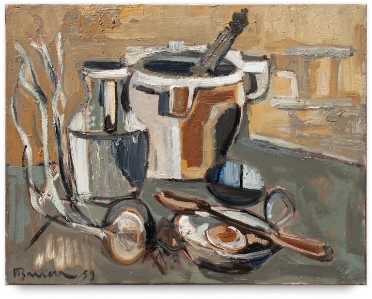 Henri Baviera, Mortier et oeuf au plat — 1959