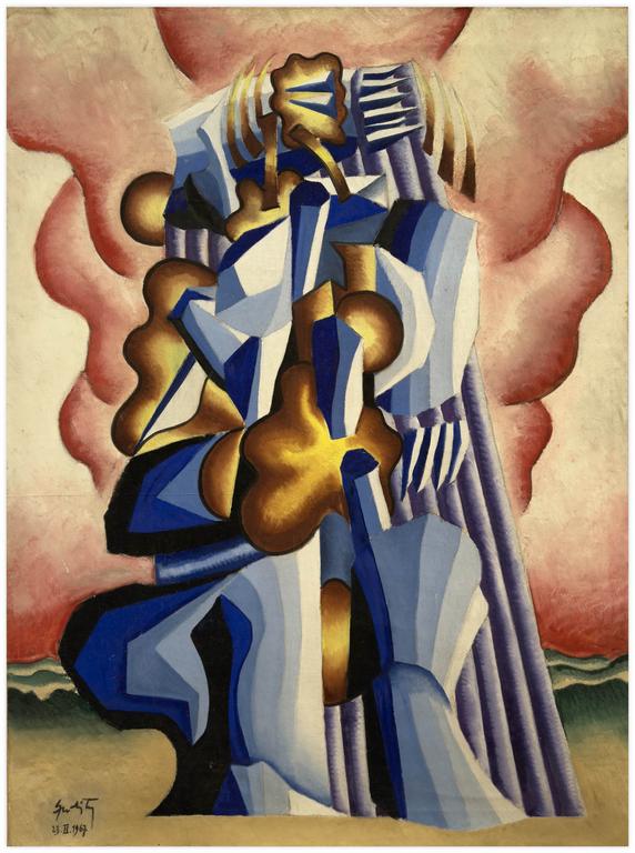 Catalogue raisonné, Claude Grobéty, Baigneuse debout devant la mer - 1967