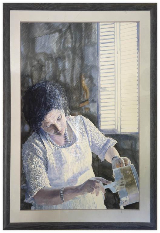 Catalogue raisonné, Claude Grobéty, La laitière - 1985