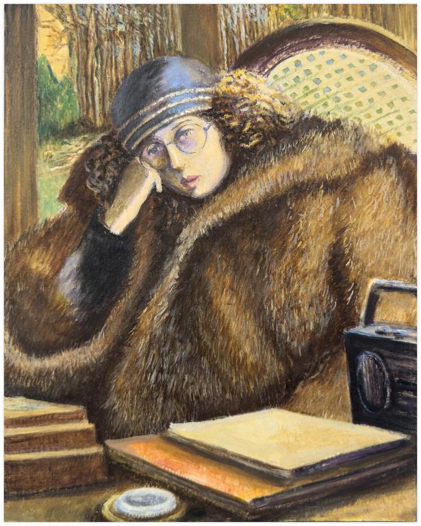 Catalogue raisonné, Claude Grobéty, Veste fourrure bonnet gris - 1998