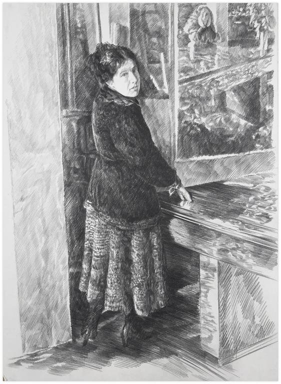 Catalogue raisonné, Claude Grobéty, Robe chat entre la table et la colonne - 1978