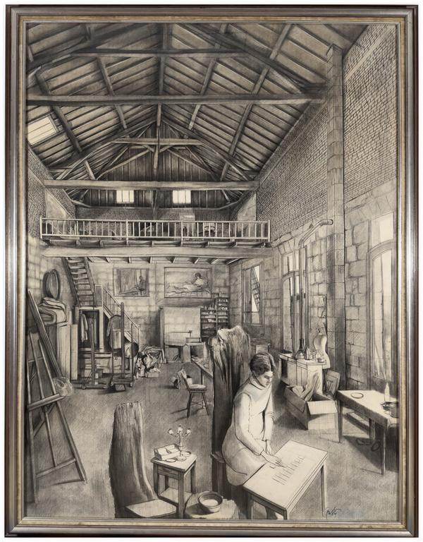Catalogue raisonné, Claude Grobéty, La charpente - circa 1973