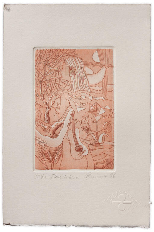Catalogue raisonné, Henri Baviera, FLEUR DE LUNE — 1986
