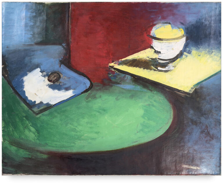 Catalogue raisonné, Michel Mousseau, Palette bleue, circa 1950
