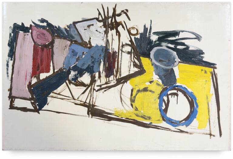 Catalogue raisonné, Michel Mousseau, Palette, carré, circa 1955