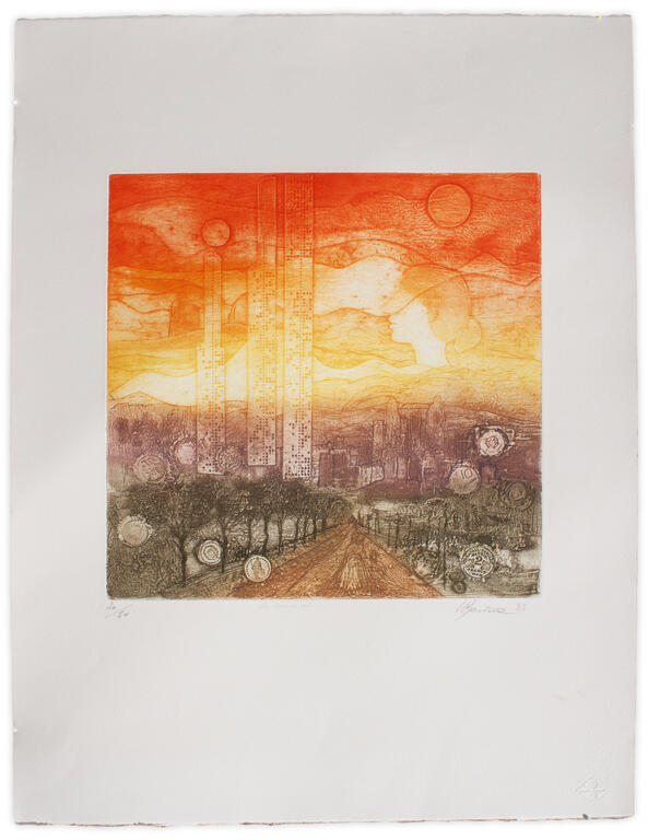 Catalogue raisonné, Henri Baviera, LE COURS DU SOIR — 1982