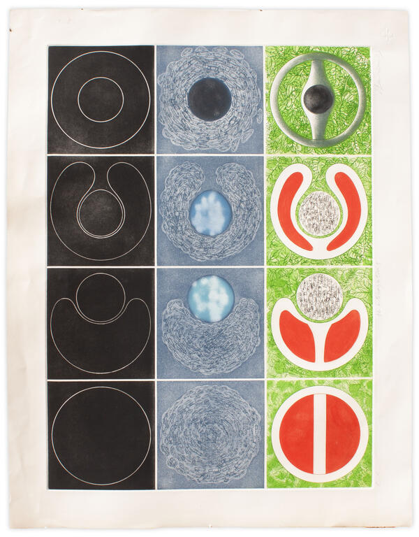 Catalogue raisonné, Henri Baviera, 12 INTERROGATIONS — 1973