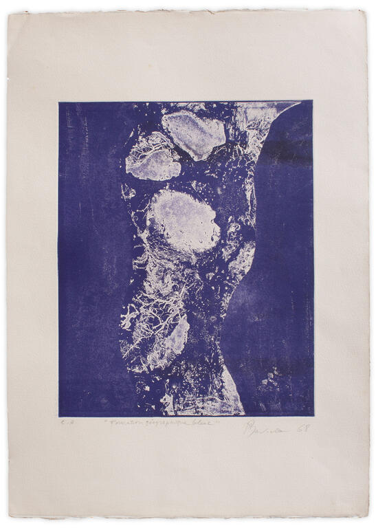 Catalogue raisonné, Henri Baviera, FORMATION GÉOGRAPHIQUE BLEUE — 1968
