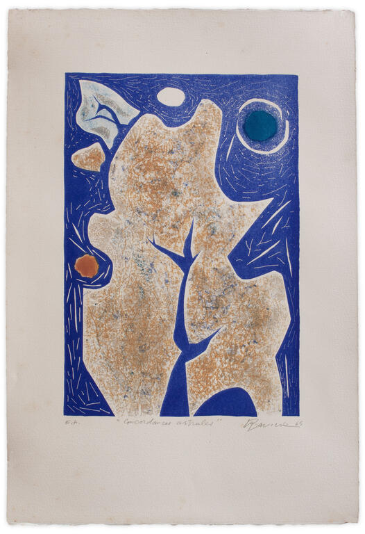 Catalogue raisonné, Henri Baviera, CONCORDANCES ASTRALES — 1965