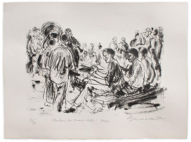 Catalogue raisonné, Henri Baviera, FANFARRE DES BEAUX ARTS — 1962