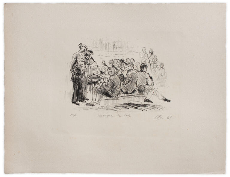 Catalogue raisonné, Henri Baviera, MUSIQUE DE RUE — 1961