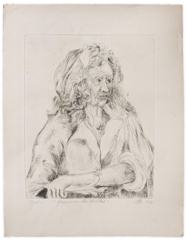 Catalogue raisonné, Henri Baviera, GLANEUSE DES HALLES — 1962