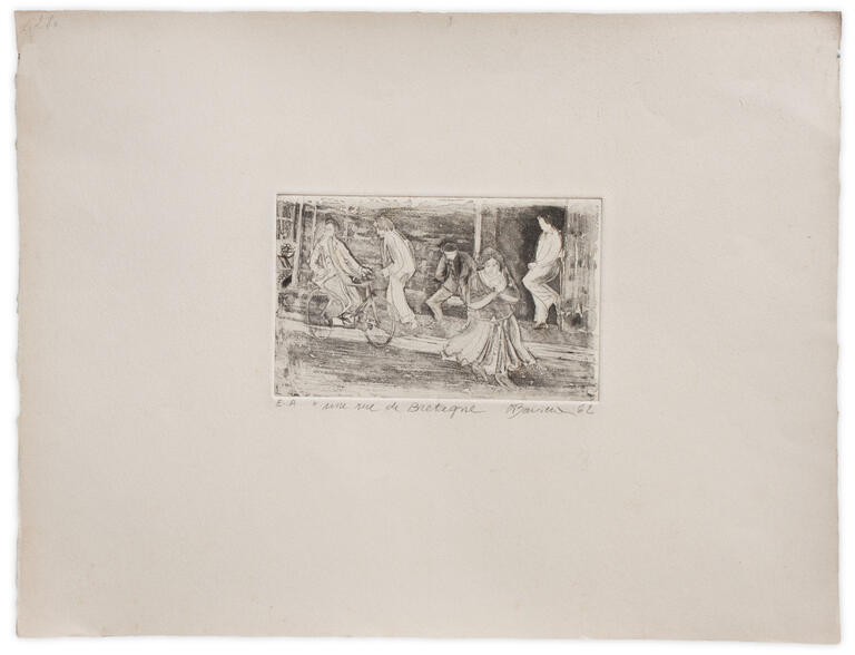 Catalogue raisonné, Henri Baviera, UNE RUE DE BRETAGNE — 1962